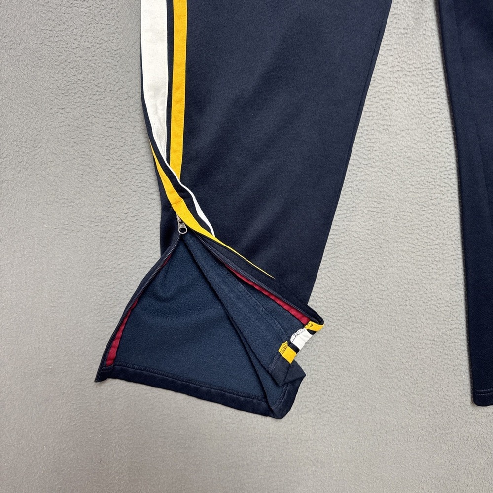 VTG Abercrombie & Fitch Sweat Pants Mens Sz L (40x29) Blue Track Zip Striped Y2K - Picture 7 of 10